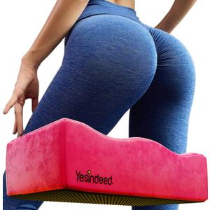 YESINDEED The Original Brazilian Butt Lift Pillow Dr. Approved for Post Surgery Recovery Seat BBL Foam Pillow + Cover Bag Firm Support Cushion Butt Support Technology - Pink