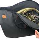 French Horn Carry Bag Case Bags Black Shoulder Storage Portable Waterproof Wear-Resistant for Musical Instrument Backpack (Black, M)