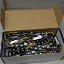 LED Window Lights LED Modules Waterproof Storefront Light Business Decorative Lights for Advertising Signs Business Store Light 12V 5050 100FT RGB (10 Packs) (RGB (Red, Green, Blue))