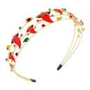 mokkia Cinco De Mayo Headband for Women Mexican Accessories Enamel Chili Sombrero Hairband Jeweled Rhinestone Headband Mexican Fiesta Outfits Holiday Gifts (Mexican B)