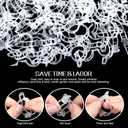 FANDAMEI 300 PCS Plant Support Clips, Plastic Garden Plant Ties, Tomato Clips Trellis for Tomato Cucumber Flower Squash Vine, 1” Inner Diameter for Climbing Plants