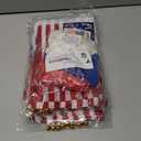 2 x 4th of July Decorations 33ft American String Flags Banner+ 10Pcs Handheld USA Stick Flag+ 30Pcs Red White Blue Balloons+2 Sheet Stickers Party Decor for 4th of July America Patriotic Day Memorial Day