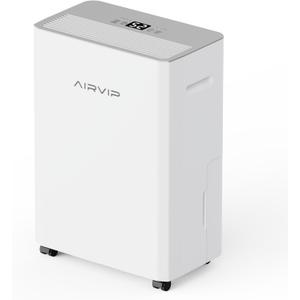 34 Pints Dehumidifiers for Home with 6.56ft Drain Hose, 2441 Sq.Ft Quite & Energy Efficient Dehumidifier for Basement Bedroom Bathroom with Auto Shut Off,2.5 L Water Tank,Smart Humidity Control (White 03CE)