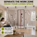 10 FT Dust Barrier Poles for Construction & Home Renovation, 4-Pack