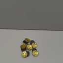 Sparkling Glass Magnets - 12 Pcs Crystal Strong Fridge Magnets for Office, Whiteboard, Cabinet and Dishwasher Decoration, (Golden)