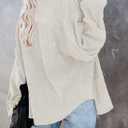 Dokotoo Womens Corduroy Button Down Shirts Boyfriend Long Sleeve Oversized Blouses Tops (M)