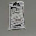 Owncase for Samsung Galaxy S25 Ultra Case Cute Fashion Polka Dot Phone Case for Women Girls Shockproof Slim TPU and Hard PC Protective Cover, White