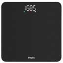 Vitafit Scale for Body Weight, High Accuracy 0.1lb by Our Professional Factory Since 2001, Digital Weight Scale LED and Step On, 3*AAA Batteries Included, 400lb/182kg, Spray Silver Black