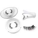 Ginani Magnetic Eyelashes,Ginani Magnet Eyelashes with Applicator Natural Look,Reusable No Glue or Liner Needed Soft Eyelashes Kit for Women(Simple)