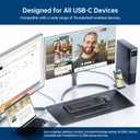 10FT for Thunderbolt 5 Cable, High Speed 40Gbps, PD 240W, 8K@60Hz, 4K@144Hz, USB4 V2 Cable, USB C Display Cable for Thunderbolt 4, Mac mini M4, iPhone 17, Razer Blade, ACASIS SSD