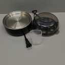 Elite Gourmet EGC115B Easy Egg Cooker Electric 7-Egg Capacity, Soft, Medium, Hard-Boiled Egg Cooker with Auto Shut-Off, Measuring Cup Included, BPA Free, Classic Black