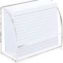 SHIQIKEJIPTY 1 PCS 4 X 6 Index Card Holder Clear Acrylic Card Holder for Desk File Note Postcard Stand Index Cards Rack Acrylic Business Stand Postcard Display for Office Business Classroom(No Card)