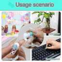 Feosky Adhesive Poster Sticky Tack Putty, Reusable and Removable Adhesive Putty, Mounting Putty for displaying Wall Paintings, Picture, Decoration, Crafts (White, Pack of 3)