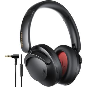 1MORE SonoFlow Pro HQ51 Wireless Over-Ear Headphones, Reduce Noise by Up to 45dB, Hi-Res Audio, 100H Playtime, App Control, Bluetooth 5.4, AI Clear Calls, Ultra-Light Comfort for Travel Office, Black
