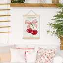 James 1:17 Christian Wall Art, Framed Cherry Wall Decor for Bathroom, Bedroom & Living Room, 12x16 Inch