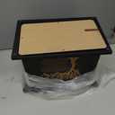 Wooden Urns for Human Ashes Adult Male Female, Up to 290 Cubic inches Wood urns, Creamation Urns for Ashes Mom Dad (Large Black)