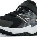 New Balance Kids' Rave Run V2 Hook and Loop Running Shoe (Black/White) Kids 12 1/2