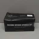 Cooking Utensils Set- Umite Chef Khaki Silicone Kitchen Utensils Set, 34PCS Heat Resistant Kitchen Gadgets Tools Set with Grater, Wooden Handle Kitchen Spatula Set for Nonstick Cookware