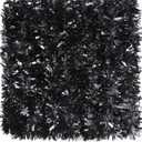 Dingion 59 Feet Christmas Tinsel Garland Metallic Twist Ornaments Hanging Glitter Xmas Garland for Christmas Tree Indoor Outdoor Decoration Party Supplies (Black)