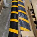 VEVOR 6FT Rubber Driveway Speed Bumps for Road-2PCS, Heavy Duty 2 Channel Modular Traffic Speed Humps, 22000 lbs/Axle Load Capacity, 72'' Cable Protector Ramp with Screws for Asphalt Concrete Gravel