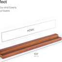 Vinyl Record Wall Mount - an Elegant Display Ledge Made from Solid Wood - This Vinyl Record Shelf Will Hold Records of Any Size (Brown)