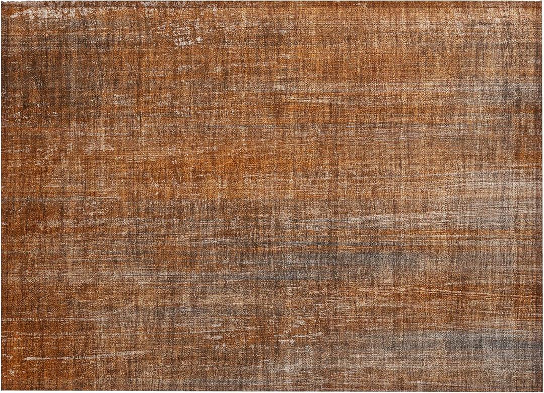 Addison Rugs Chantille ACN552 Orange 1'8" x 2'6 Indoor Outdoor Area Rug, Stain Resistant, Machine Washable, Non Shedding, Bedroom, Living Room, Dining Room, Kitchen Rug (1'8" x 2'6" (Scatter))