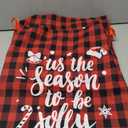 Wesnoy 20 Pack Christmas Drawstring Gift Bags with Tags, Xmas Gift Bags Assorted Sizes Bulk, Large Medium Small Holiday Gift Bag for Party Favors Present Wrapping (Red and Black)