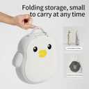 CoocooBaby Portable potty seat for toddler travel, Portable toilet for kids with Potty Liners, Travel Bag, Foldable Car Potty for Toddler (Penguin)