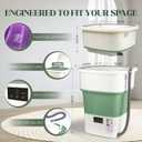 1.8 Cu.Ft Portable Washing Machine, Foldable Washer with Spin Basket