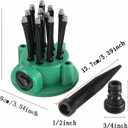 360  Adjustable Garden Waterer -12 Spray Heads, Wide Coverage Area, Easy Installation, Durable ABS Material,Lawn and Yard Sprinklers
