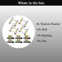 Heavy Duty Shackle Upgrade Kit Trailer Shackle Kit 3.125" Shackles Tandem Axle Replaces UO12-021