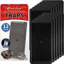 LULUCATCH Mouse Traps 12 Pack, Larger Heavier Glue Traps for Mice Rat & Snakes, Non-Toxic Sticky Mouse Traps Indoor for Home & Kitchen, Easy to Set, Pet Safe Pest Control