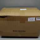 2 Pack 14 Inch Tall Planters for Outdoor Indoor Plants, Black Round Resin Plant Flower Pots with Drainage Hole for Front Porch Patio Garden Deck Living Room Decor