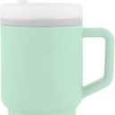 Infantino My 1st Tumbler, Silicone Sippy Cup with Straw & Handle, Spill-Resistant Baby Cup for On-the-Go, BPA-Free Transition Bottle (9 Ounces, Cool Mint)