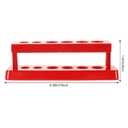 Hemobllo Test Tube Rack Holder with 6 Holes Plastic Tube Stand for School Science Labs Teaching Aids Portable Lightweight 6.29X1.96X1.96 Inch