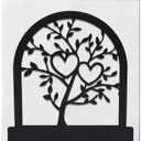 Black Metal Tree Napkin Holder for Table,Sleek Style Paper Napkin Holder for Farmhouse,Party,Kitchen,Restaurant,Picnic