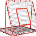Baseball and Softball Rebounder Net,Baseball Rebounder,Volleyball Rebounder,Pitch Back Net,Multi-Sport Training Rebound Screen,with Pitching Target,Easy Adjustable Angles (47x47 IN)