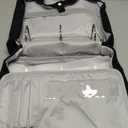 Zipper Binder 3 Ring, 700 Sheets Capacity, Binder 3 Inch with Shoulder Strap Fits 13 Inch Laptop for School and Office,Black