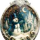 Christmas Ornament 2025 - Snowman Ornament - Snowman Ornaments for Christmas Tree - Acrylic Christmas Ornaments - Christmas Ornament 2025 - White Elephant Gifts - Xmas Tree Funny Decoration