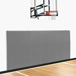 Gym Wall Padding, Basketball Court Wall Protector, Removable 2" Thick High-Density Protective Pads for Wall-Mounted Basketball Hoop, Garage, Basement, High Elasticity & Tear-Resistant