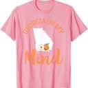Georgia On My Mind GA Atlanta Peach Funny Southern State T-Shirt Pink, XS 