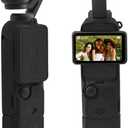Silicone Protective Case Cover for DJI Osmo Pocket 3 Silicone Sleeve Protective Cover Handheld Gimbal Action Camera Accessories(Black)