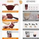 36Pcs Brown Silicone Chair Leg Floor Protectors,Floor Protectors for Chairs,Rubber Chair Leg Protectors for Hardwood Floors,Chair Leg Caps Chair Leg Covers for Wooden Floors(Brown, XSmall) (Universal XSmall(Fit 0.6"-1"))