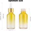 PrettyCare Glass Eye Dropper Bottles 99 Pack, 1oz (30ml) Rainbow Empty Thick Bottles Bulk with Leakproof Golden Caps - With Labels & Funnels for Storage, Travel, Essential Oils, Cuticle, Tinctures