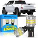 921 912 LED Reverse Light Bulb Fit for Chevy Silverado 1500 2500 3500 HD 2014-2025, Super Bright T15 LED Bulb with Lens, 6000K Cool White Backup Lights Replacement, Pack of 2