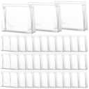 Xuniea 50 Pcs Mini Clear Makeup Bag Small Clear Zipper Pouch Travel Plastic Cosmetic Organizer Waterproof for Toiletries Swimsuit Bikini Bathing Suit(8.6'',Transparent)