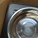 Jovrun Elevated Dog Bowls for Medium Large Size Dogs, Non-Slip Dog Feeder with 1*Stainless Steel Dishes & 1*Slow Feeder Bowl, 5 Heights Adjustable Raised Bowls to 3.15-8.66-9.84-11.02-12.2