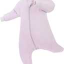 PurComfy Supersoft Active Toddler Sleepsuit 1.0 TOG Long Sleeve Wearable Blanket with Legs All-Season Cozy Sleeper, Size: 6-15 Months, Lilac