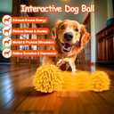 3 x Interactive Dog Toys - Self Rolling Dog Ball with Anti-Chewer Cover for Small/Medium Puppy, Active Motion Activated Toys That Move on its Own, Orange