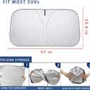 Windshield Sunshade for Toyota RAV4 2019-2025, 240T Windshield Sunshade Blocks UV & Heat Protection Car Front Window Sun Shade for Windshield